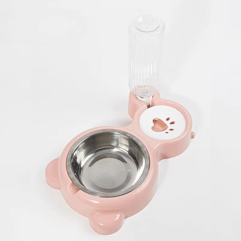 Automatic Pet Water Dispenser and Food Container for Cats and Dogs