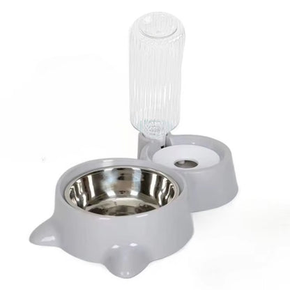 Automatic Pet Water Dispenser and Food Container for Cats and Dogs