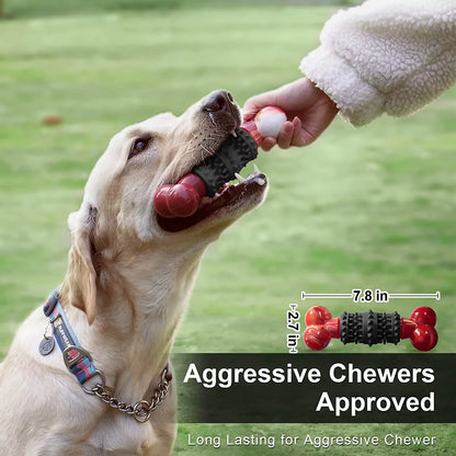 Indestructible Dog Bone Toy for Aggressive Chewers - Interactive Chew Toy for Medium to Large Dogs by Dinosam