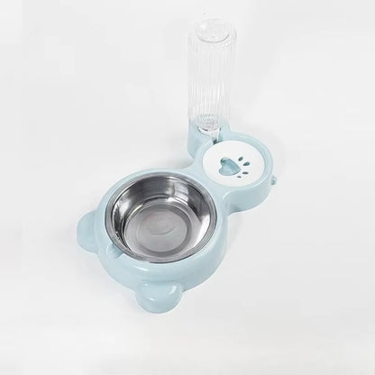 Automatic Pet Water Dispenser and Food Container for Cats and Dogs